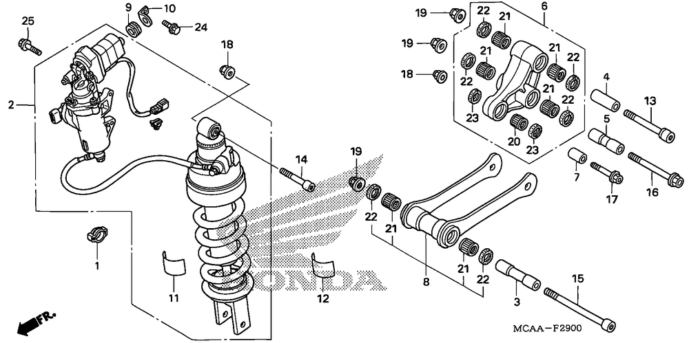 Rear shock absorber