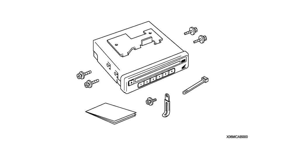 Cd changer unit (6-disc)