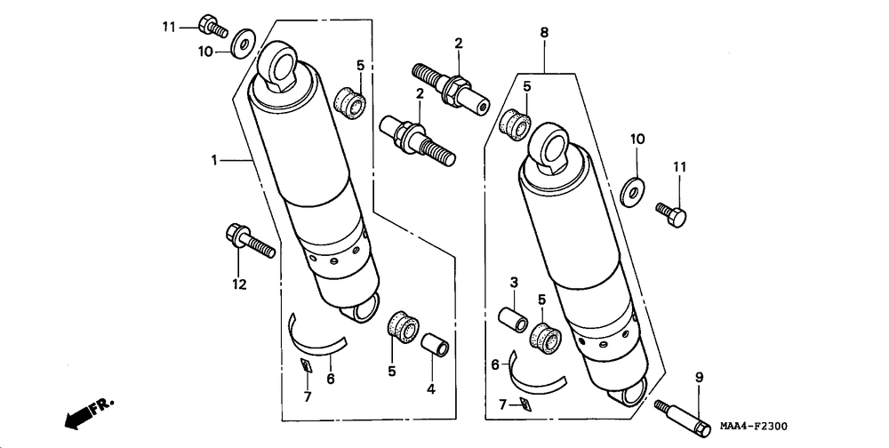 Rear shock absorber