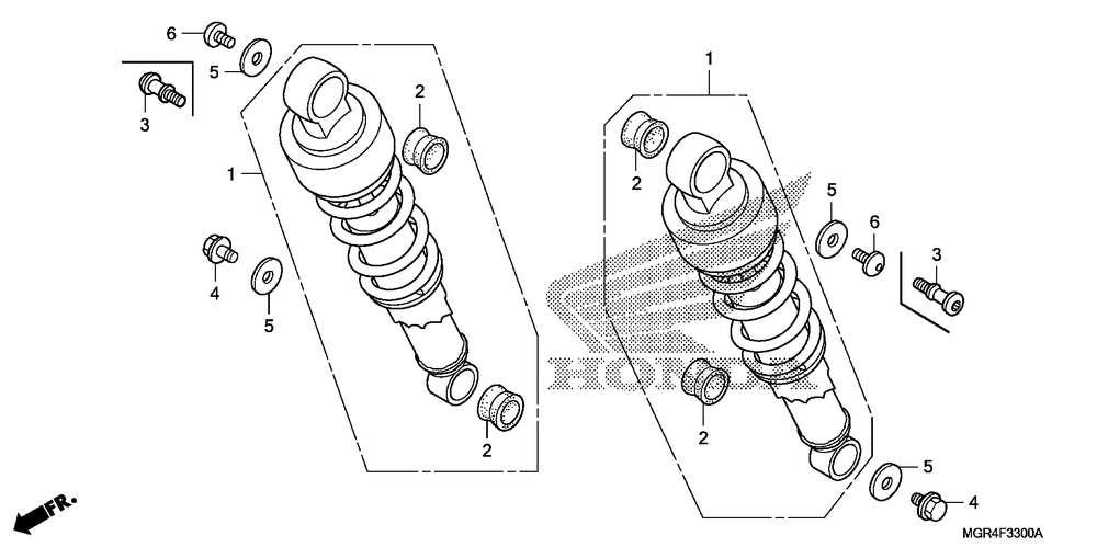 Rear shock absorber