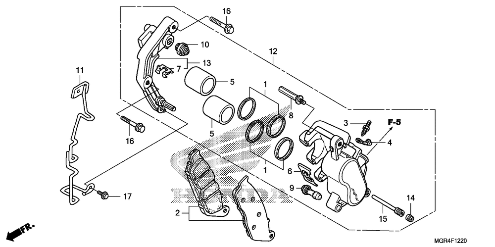 Front brake caliper