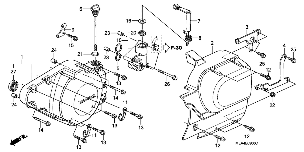 Left crankcase cover