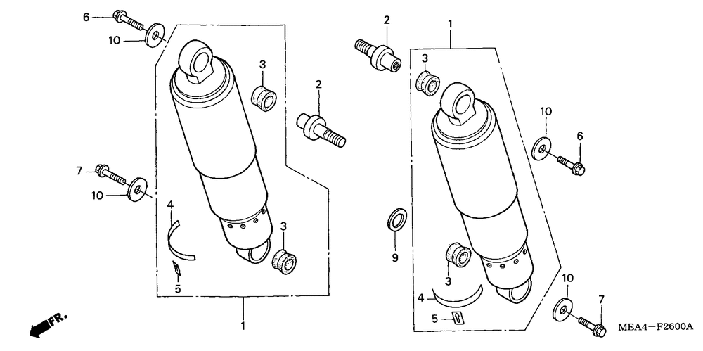 Rear shock absorber