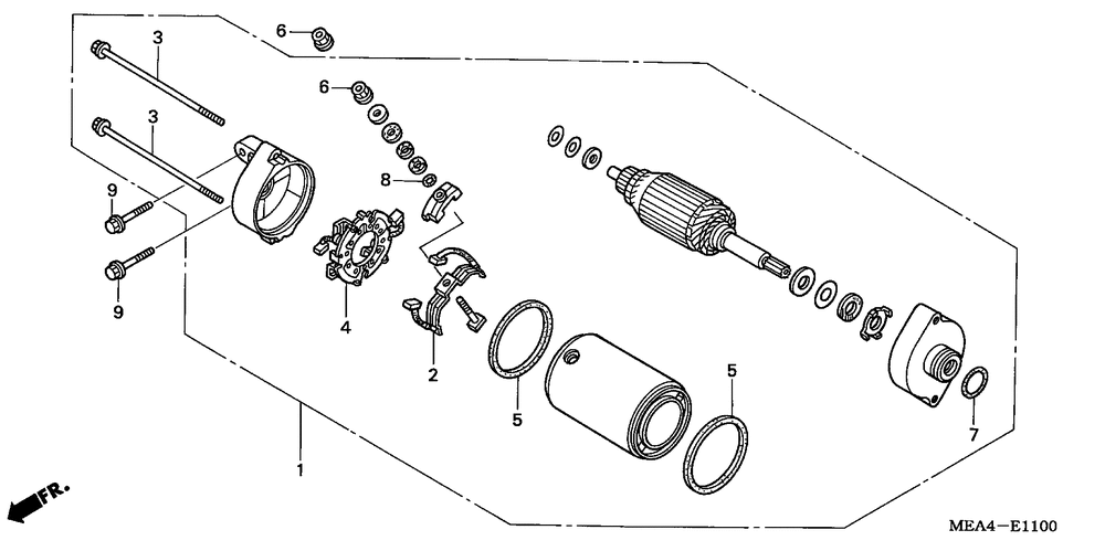 Starting motor