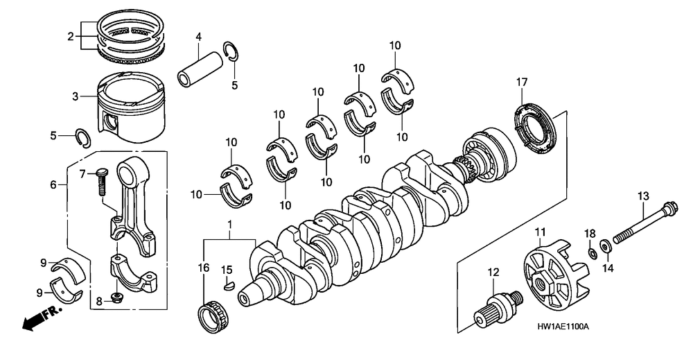 Crankshaft & piston