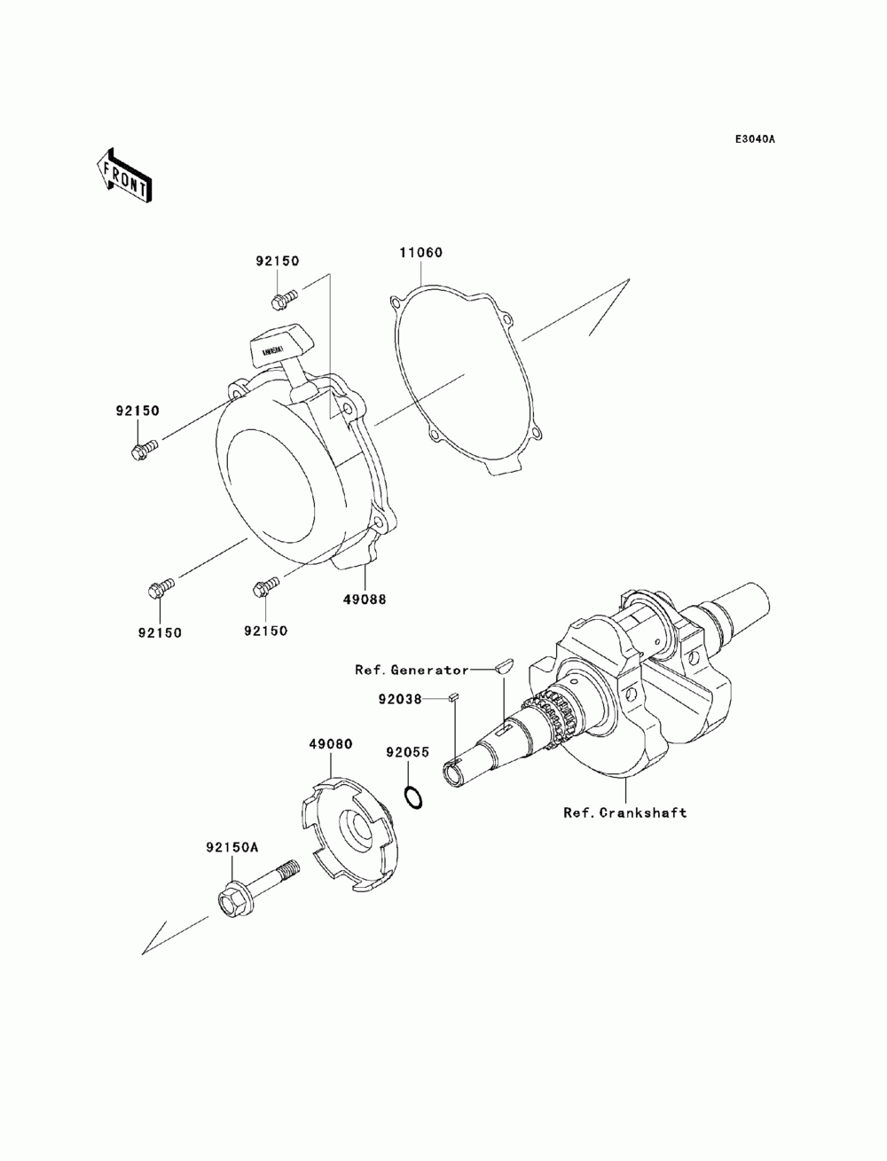 Recoil starter(vf650ae640352-)