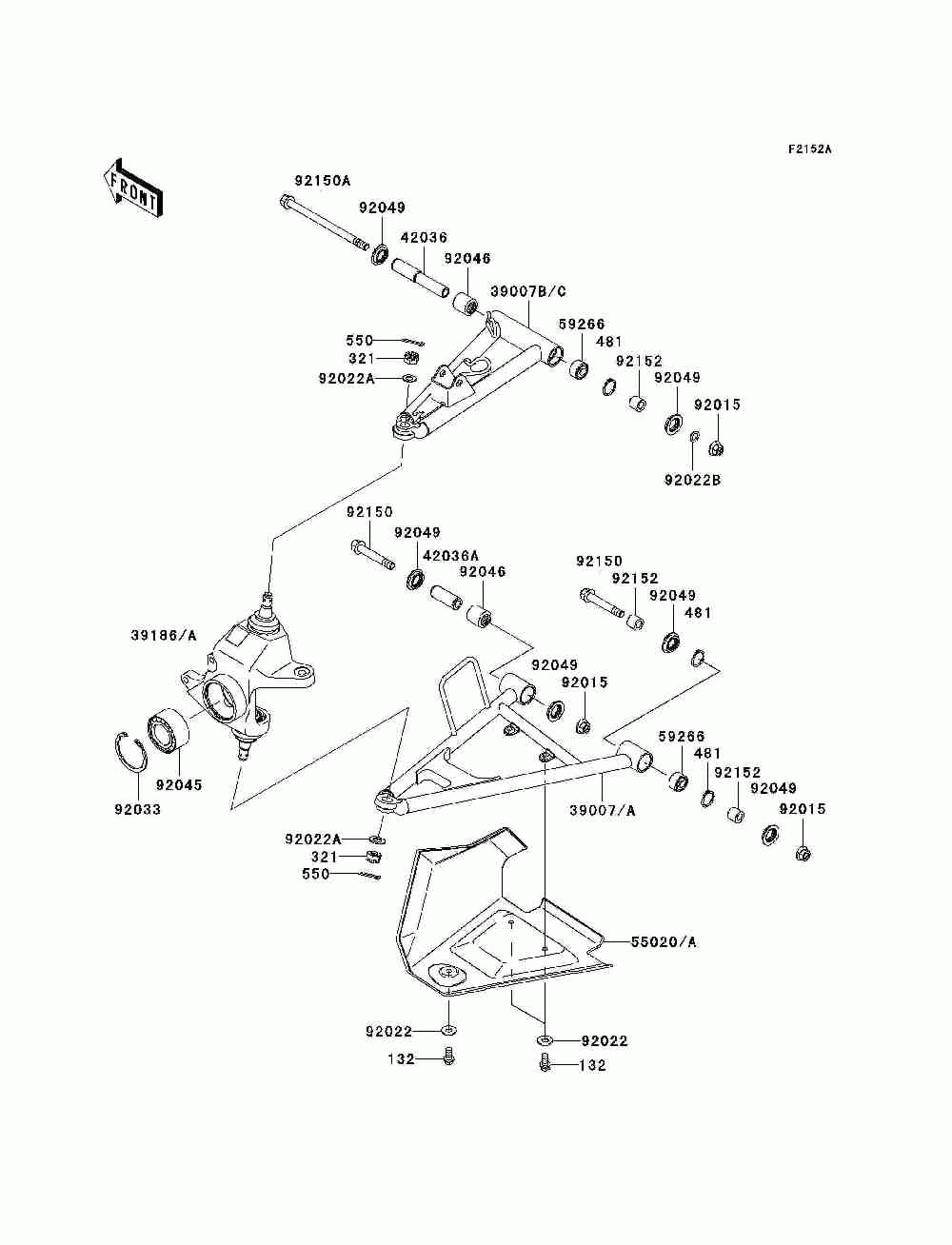 Front suspension(jkavfdc1 6b503253-)