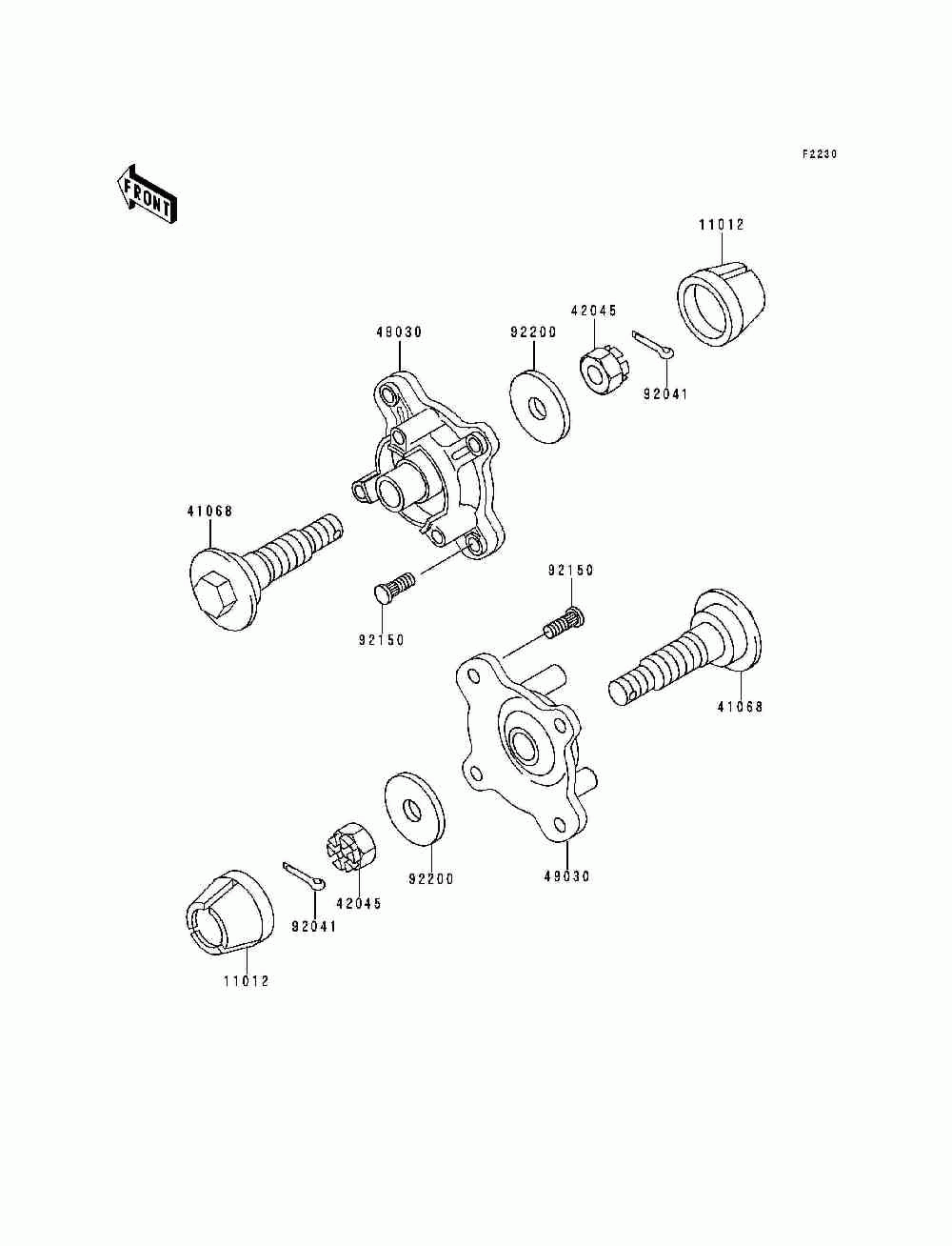 Front hub