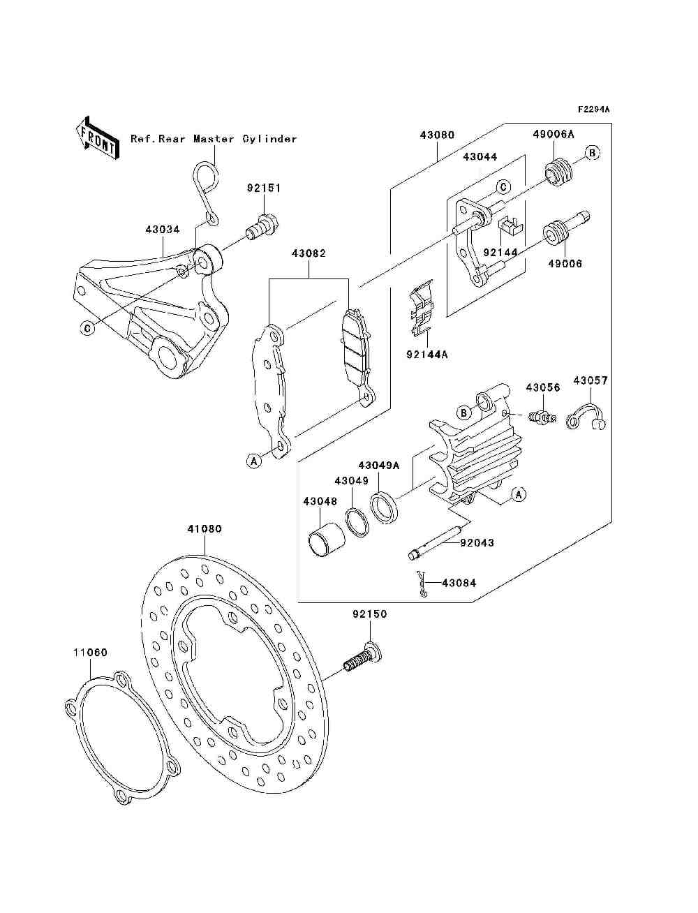 Rear brake(h4  h5)