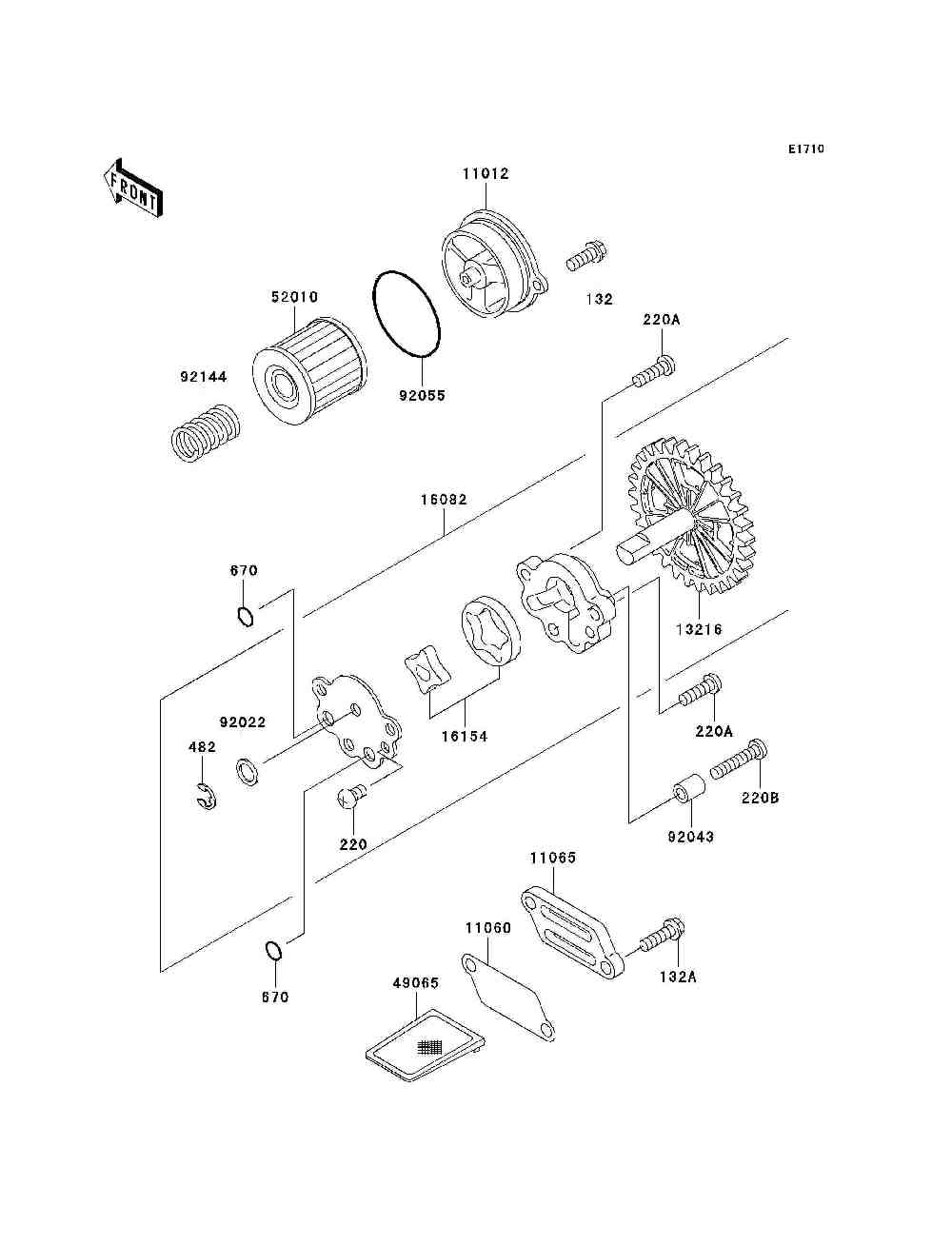 Oil pump  oil filter