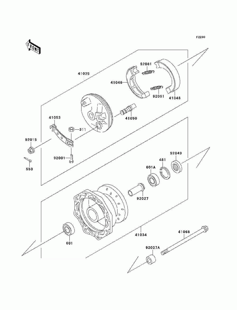 Front hub