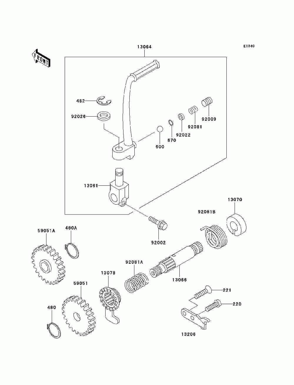 Kickstarter mechanism