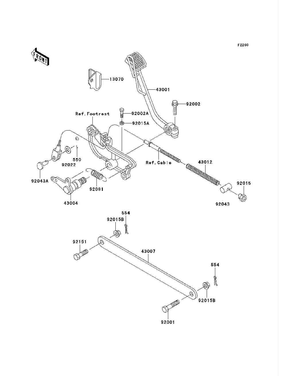 Brake pedal  torque link