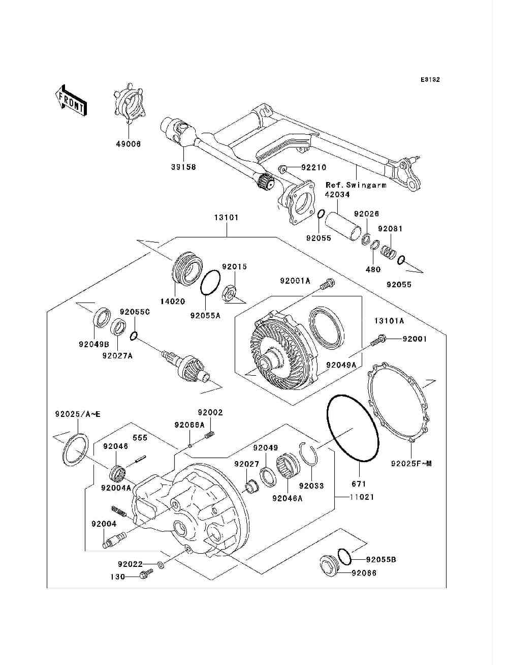 Drive shaft  final gear