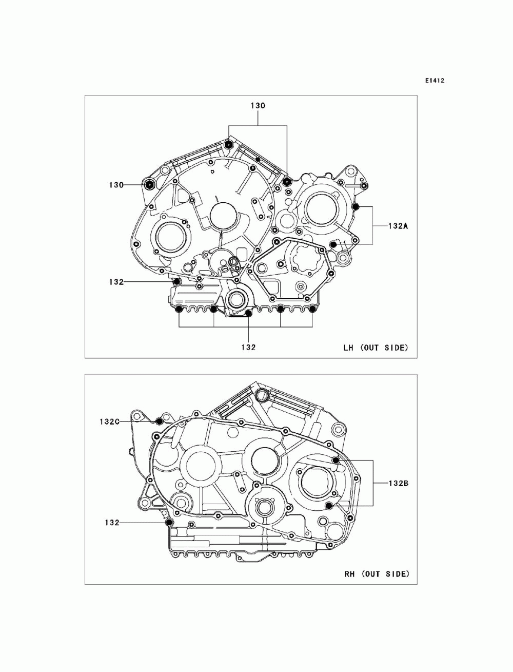 Crankcase bolt pattern