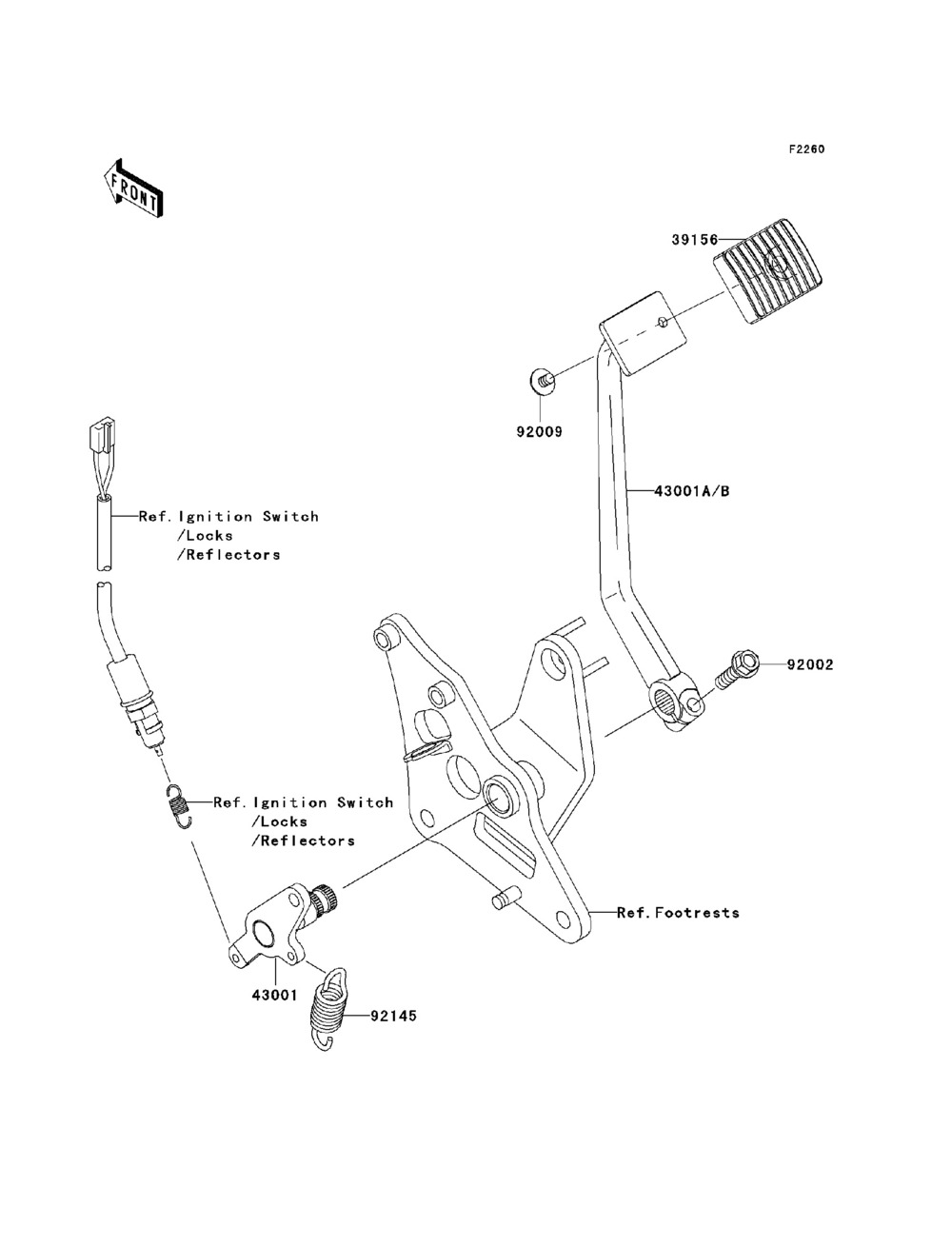 Brake pedal  torque link