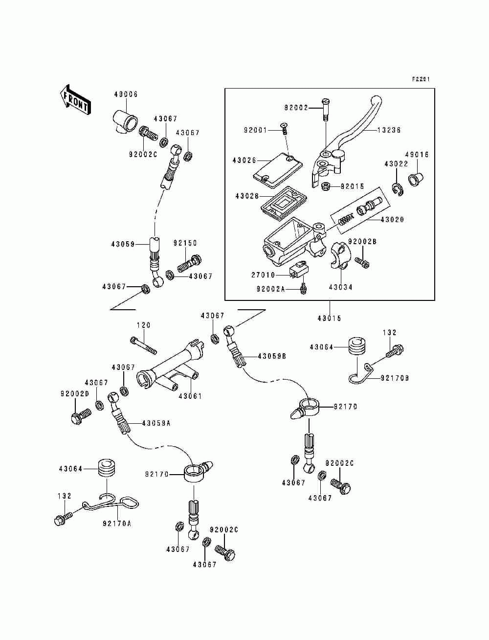 Front master cylinder(zr750-c1)