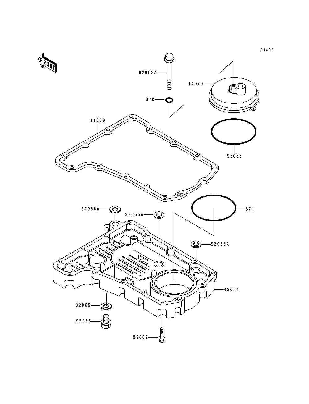 Breather body  oil pan