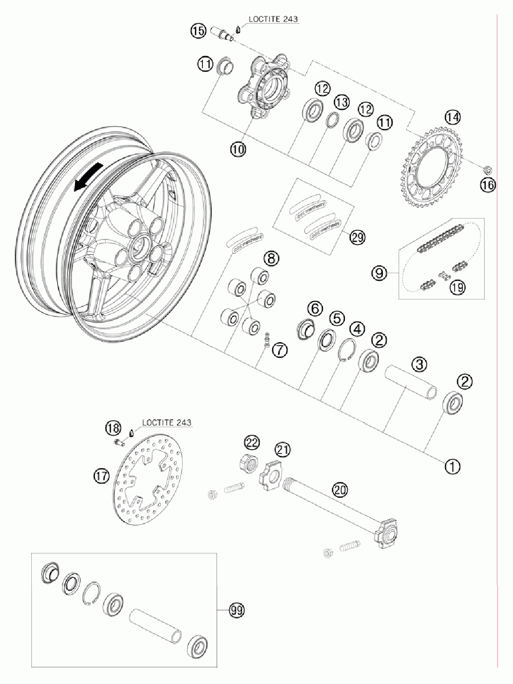 Rear wheel