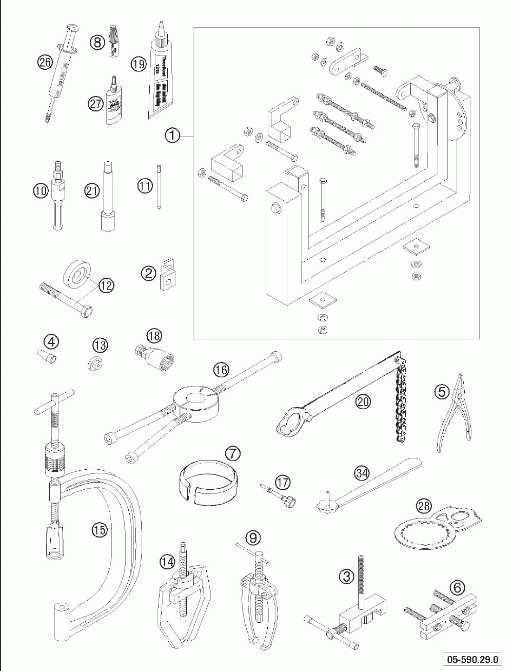 Special tools 250-525_2005