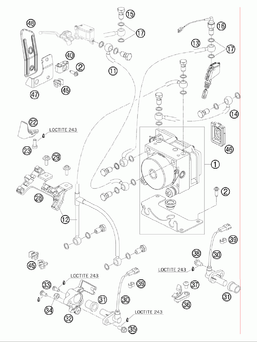 Antiblock system abs