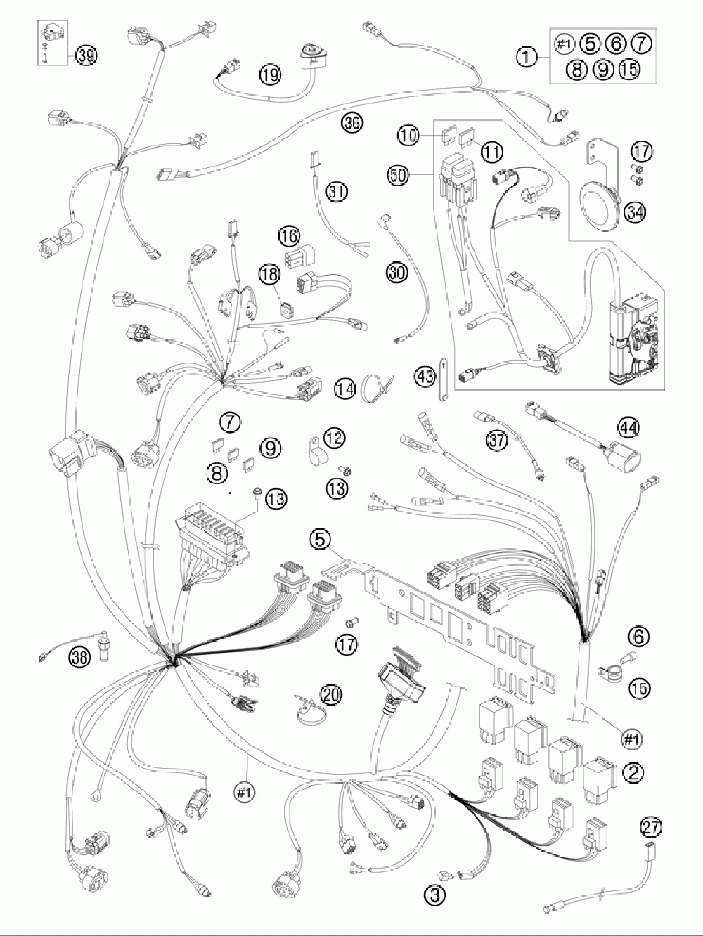 Wiring harness990 a