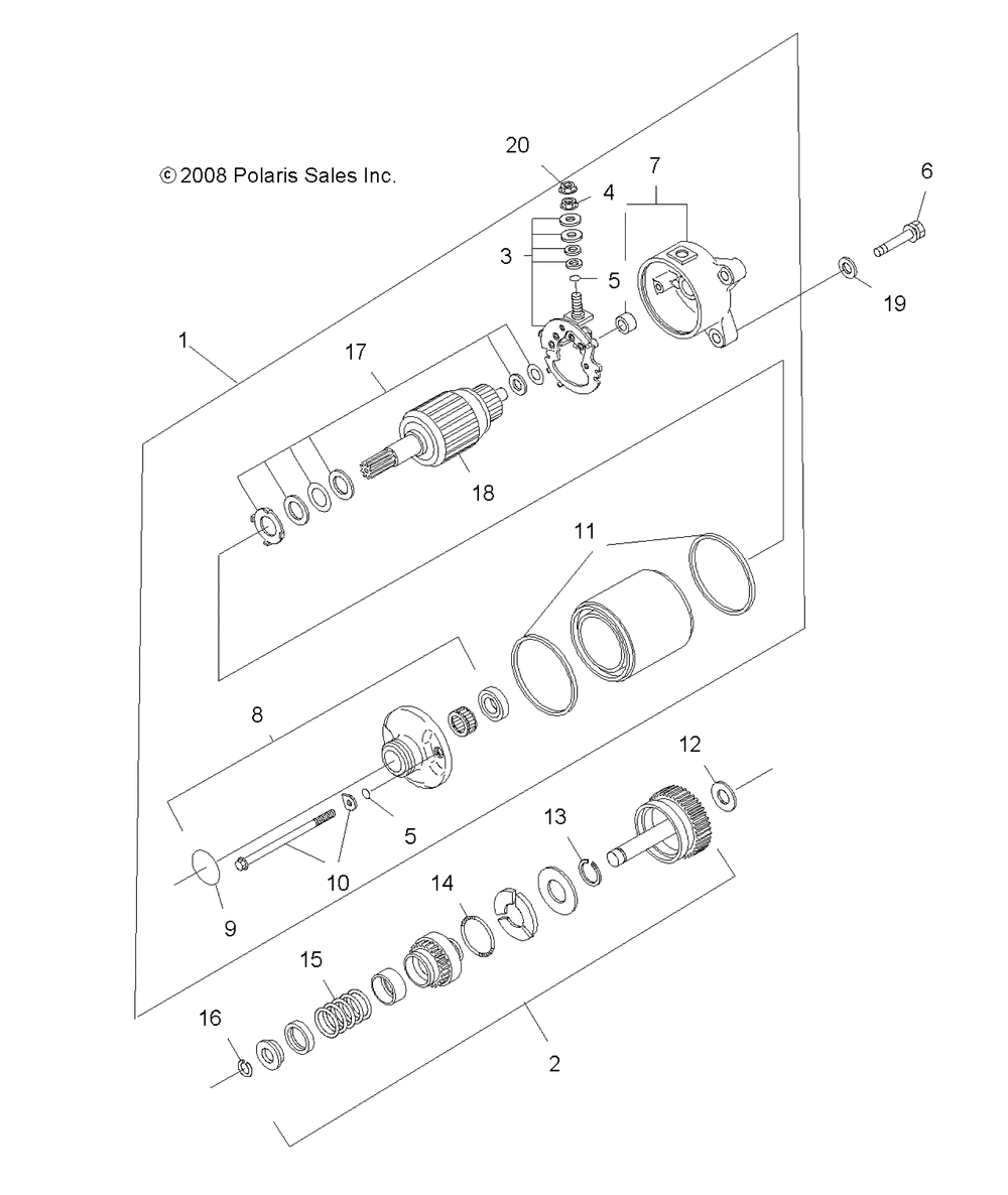 Engine starting motor - a11na32fa