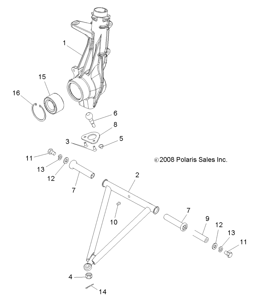 Suspension a-arm and strut mounting - a11na32fa