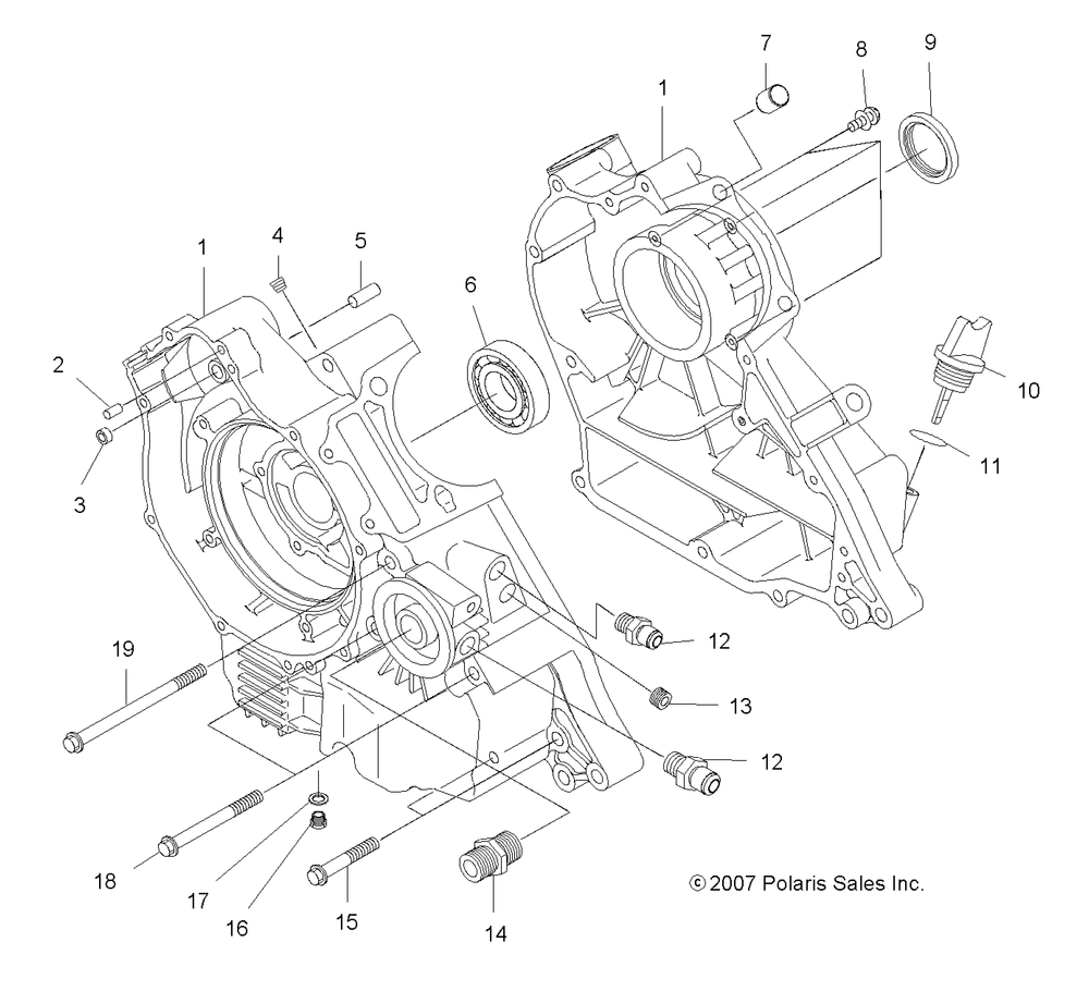 Engine crankcase - a11na32fa