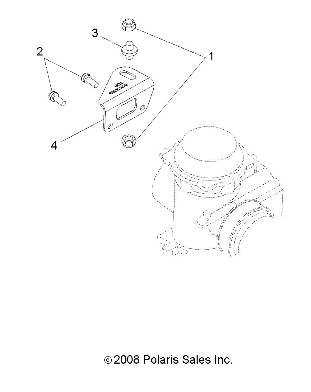 Engine carburetor bracket - a11na32fa