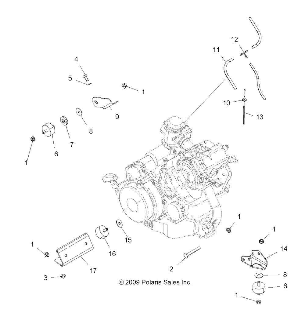 Engine mounting - a11na32fa