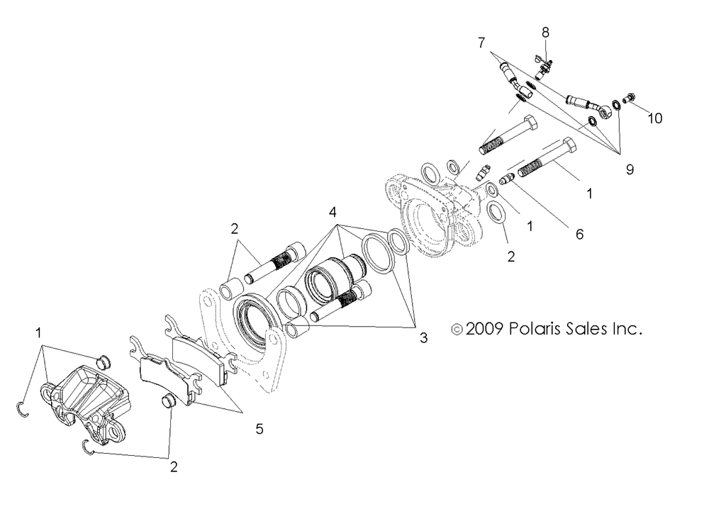 Brakes rear caliper - a11na32fa