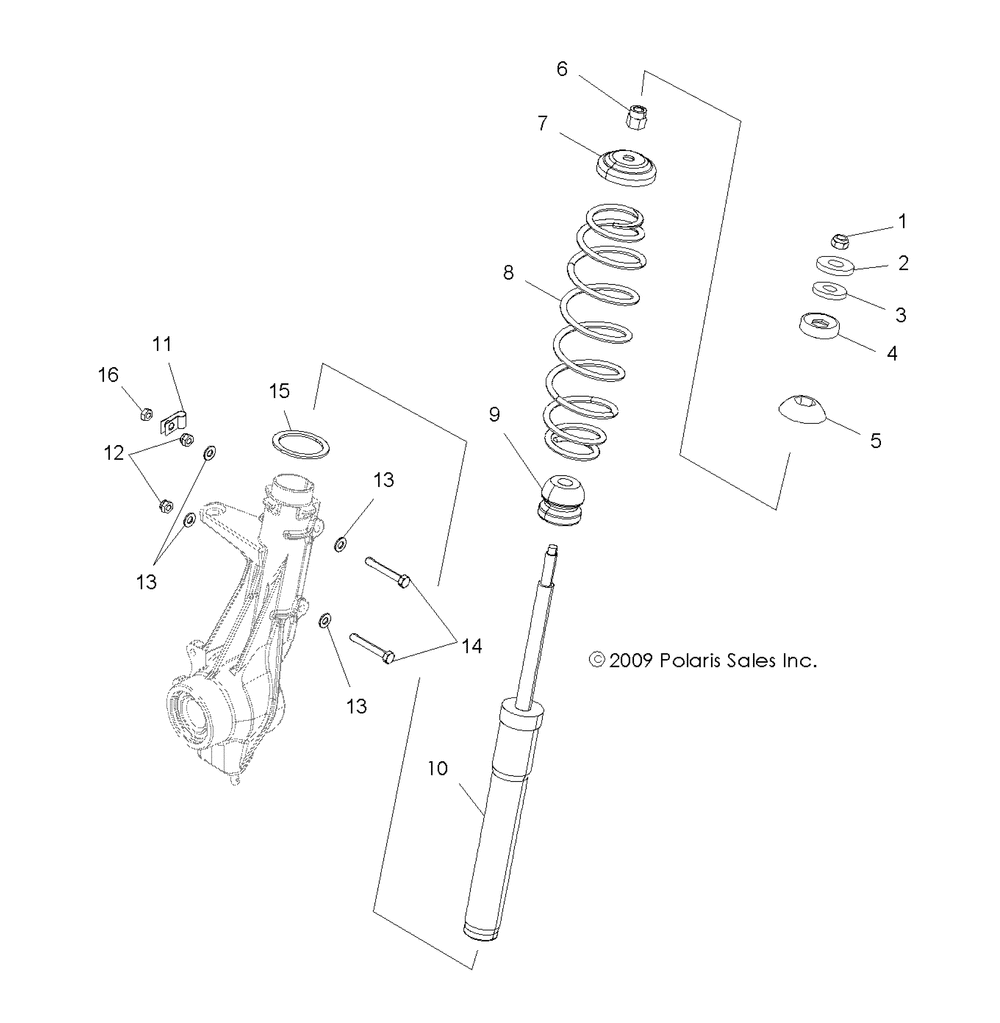 Suspension front strut - a11na32fa