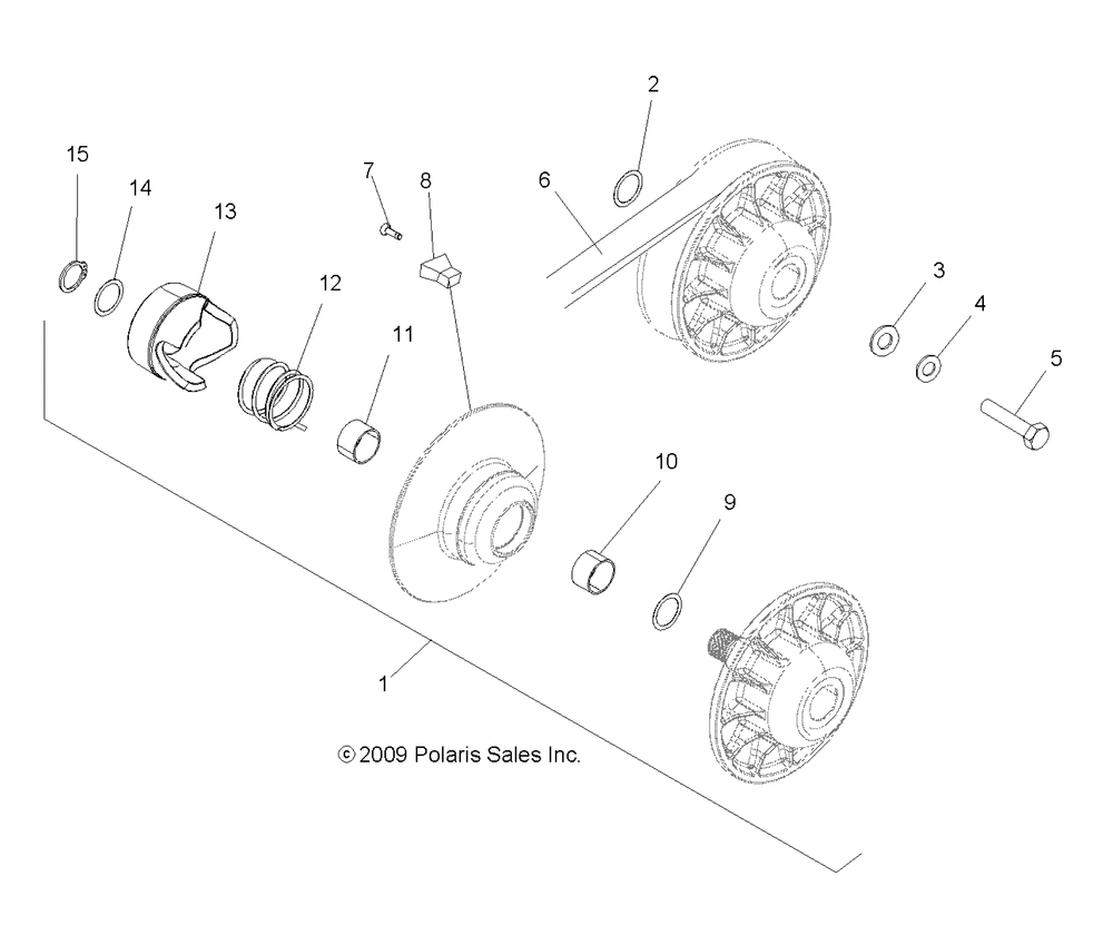 Drive train secondary clutch - a11na32fa