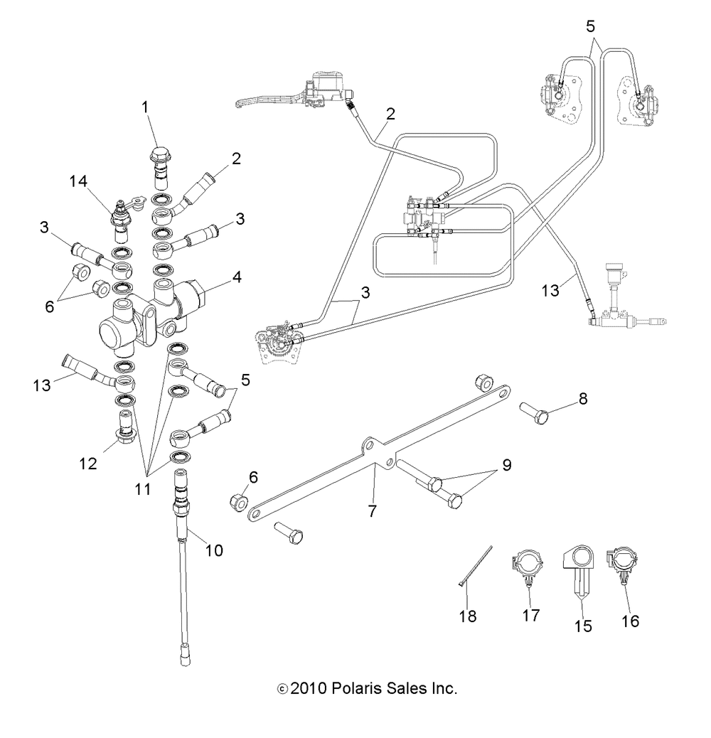 Brakes valve system and lines - a11na32fa