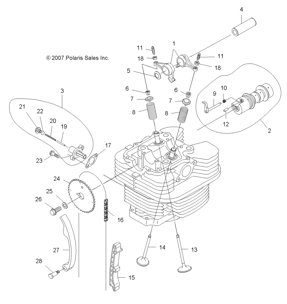 Engine valves and camshaft - a11na32fa