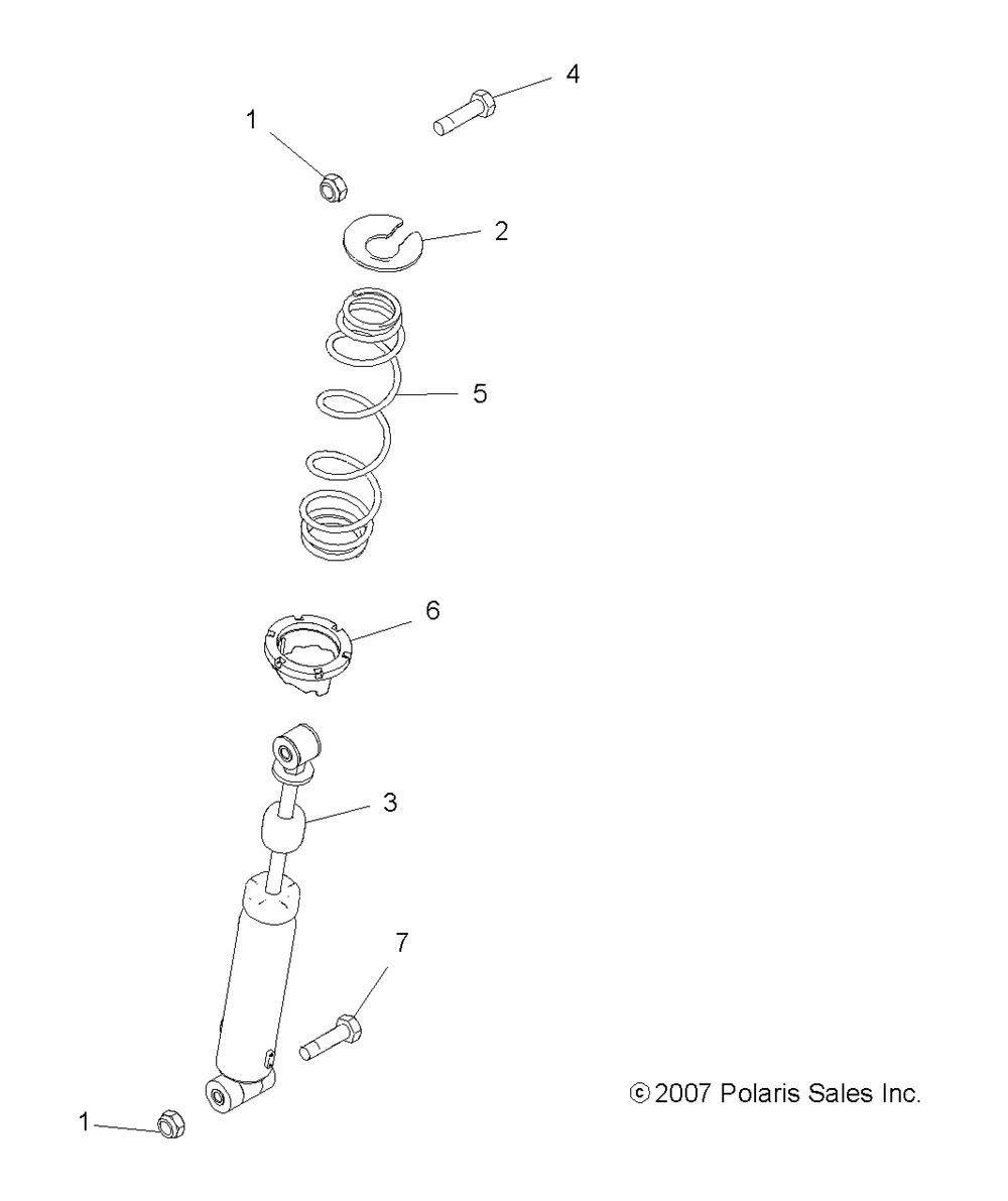 Suspension rear shock - a11na32fa