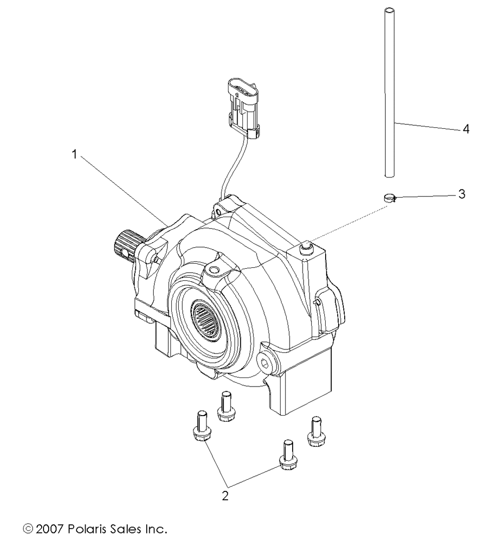 Drive train front gearcase - r09vh76ax