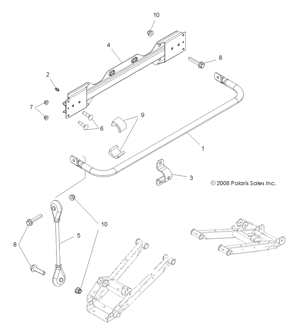 Suspension stabilizer bar rear - r09vh76ax