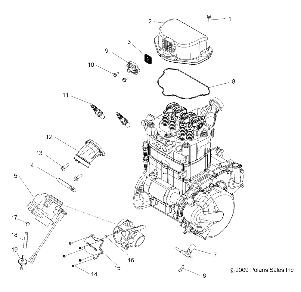 Engine throttle body and valve cover - r09vh76ax
