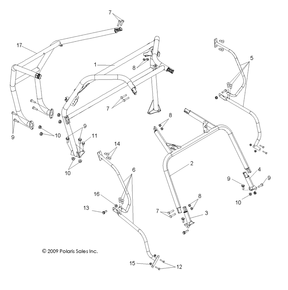 Chassis cab frame and side bars - r09vh76ax