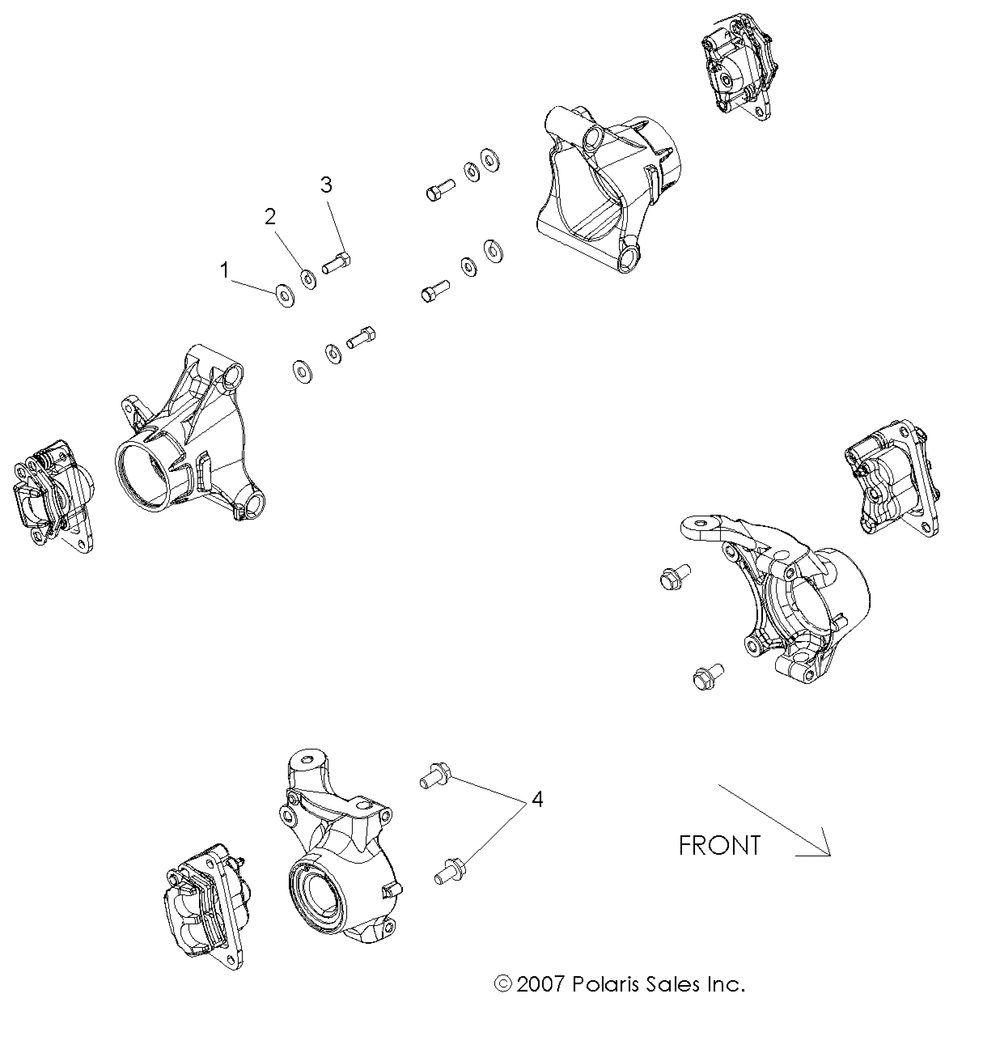 Brakes caliper mounting - r09vh76ax