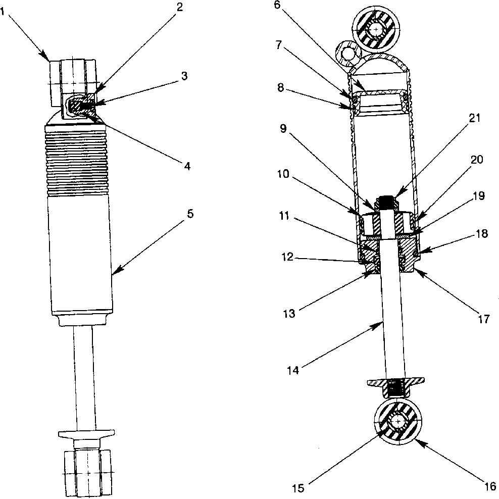 Fox shock gas - middle xlt sp 0940667