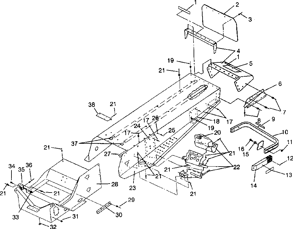 Tunnel assembly xlt 0940767 xlt sp 0940667 & xlt sks 0940567