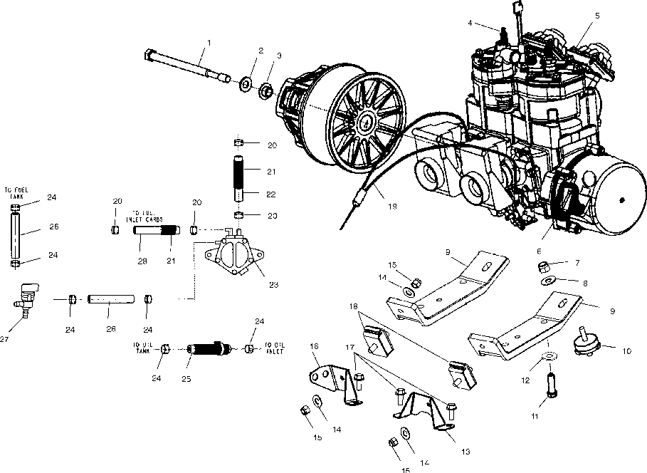 Engine mounting - s01np5cs