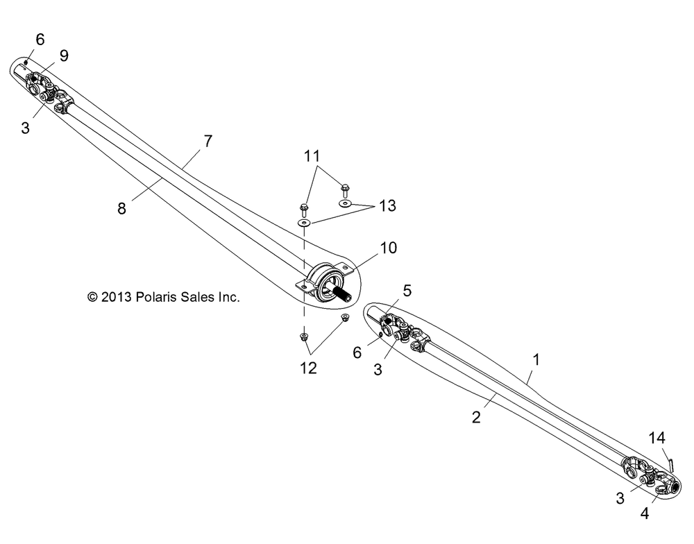 Drive train front prop shaft - r15rua87_e87_yaa_zac all options