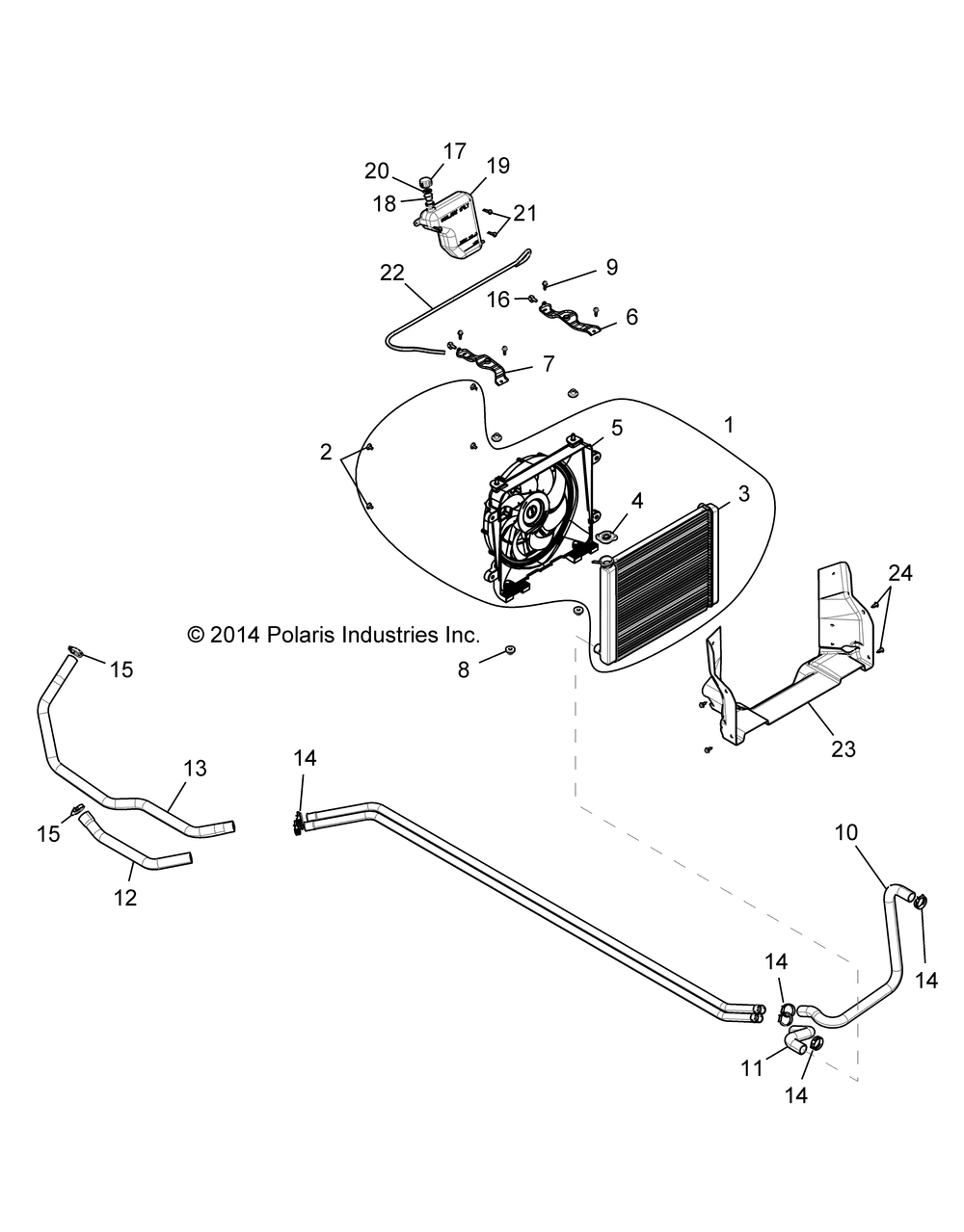 Engine cooling system - r15rua87_e87_yaa_zac all options