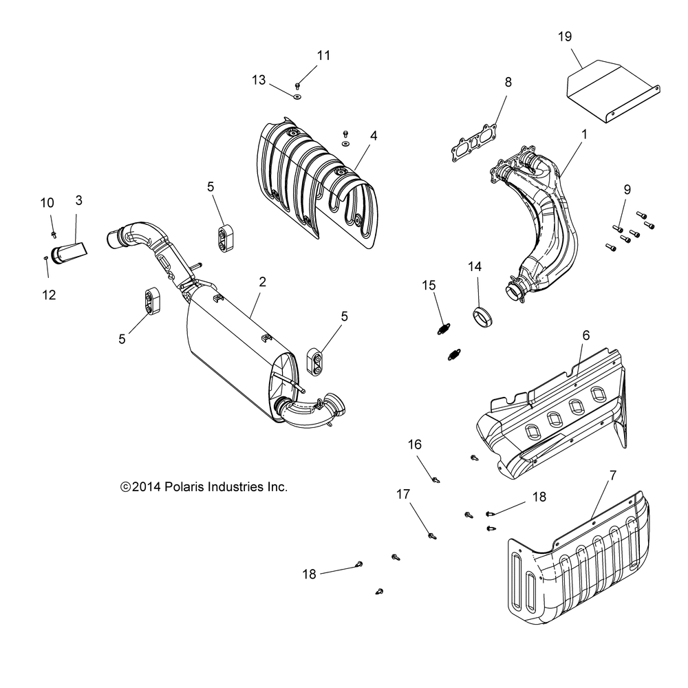 Engine exhaust - r15rua87_e87_yaa_zac all options