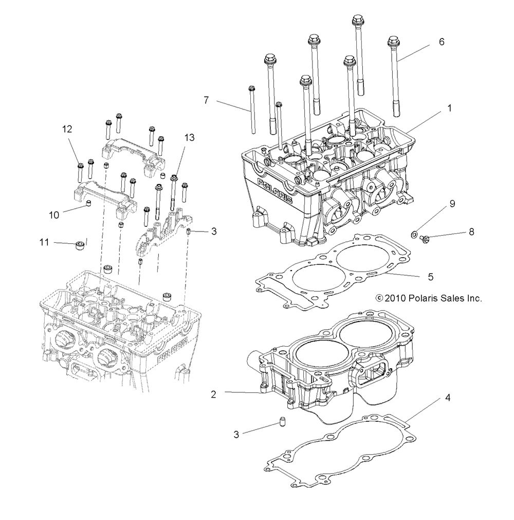 Engine cylinder and head - r15rua87_e87_yaa_zac all options