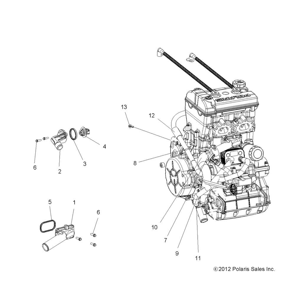 Engine cooling thermostat and bypass - r15rua87_e87_yaa_zac all options